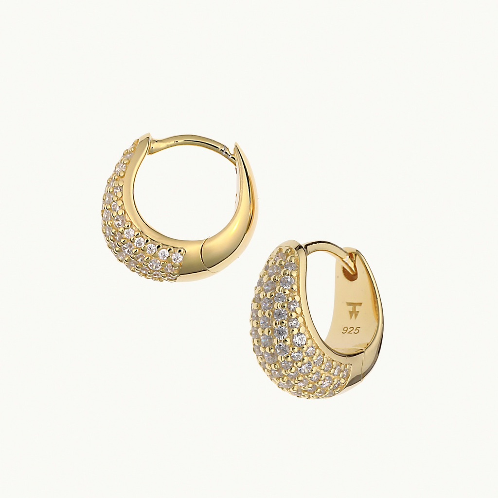 TOM WOOD トムウッド Ice Huggies Pave ピアス/イヤリング ゴールド