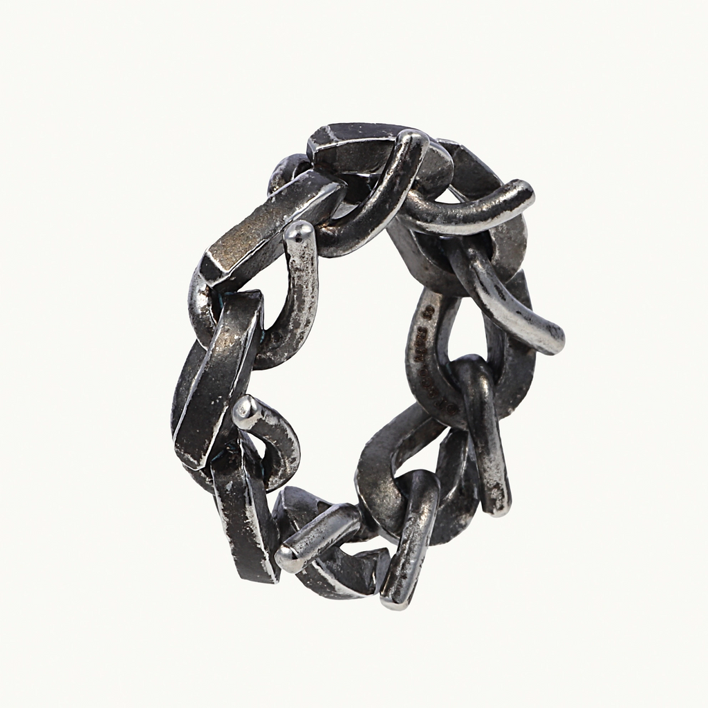 TIFFANY&CO. フォージ リンク リング いぶし仕上げ スターリング