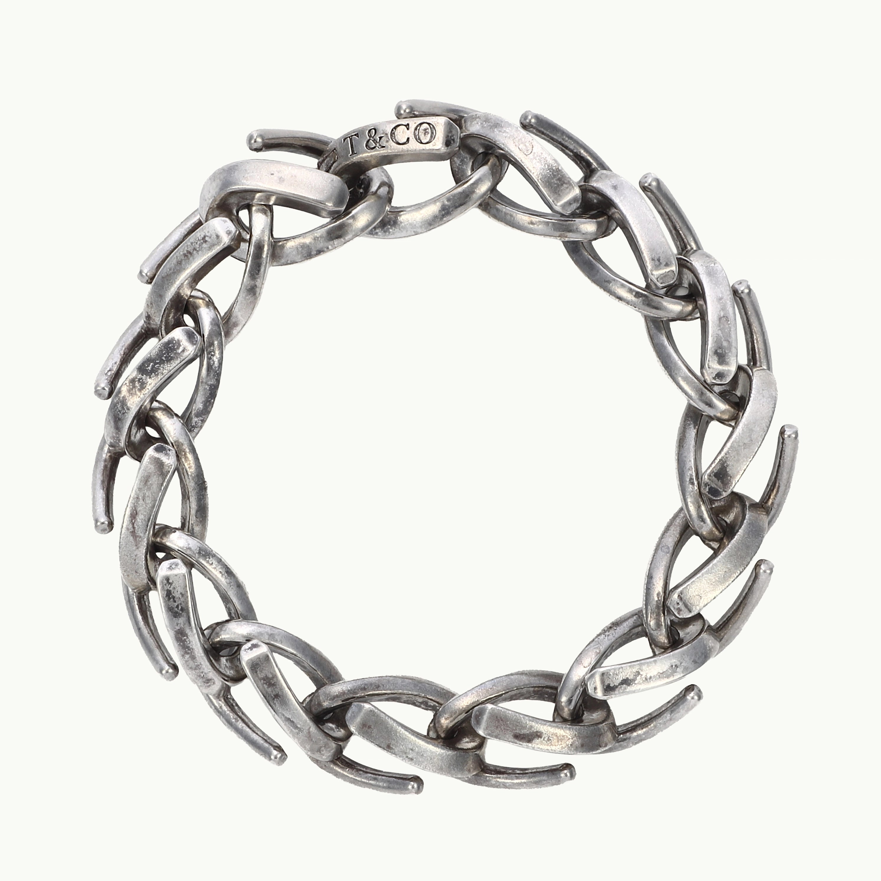 TIFFANY&CO. ティファニー フォージ ラージ リンク ブレスレット TIFFANY&CO. ティファニー フォージ ラージ リンク ブレスレット