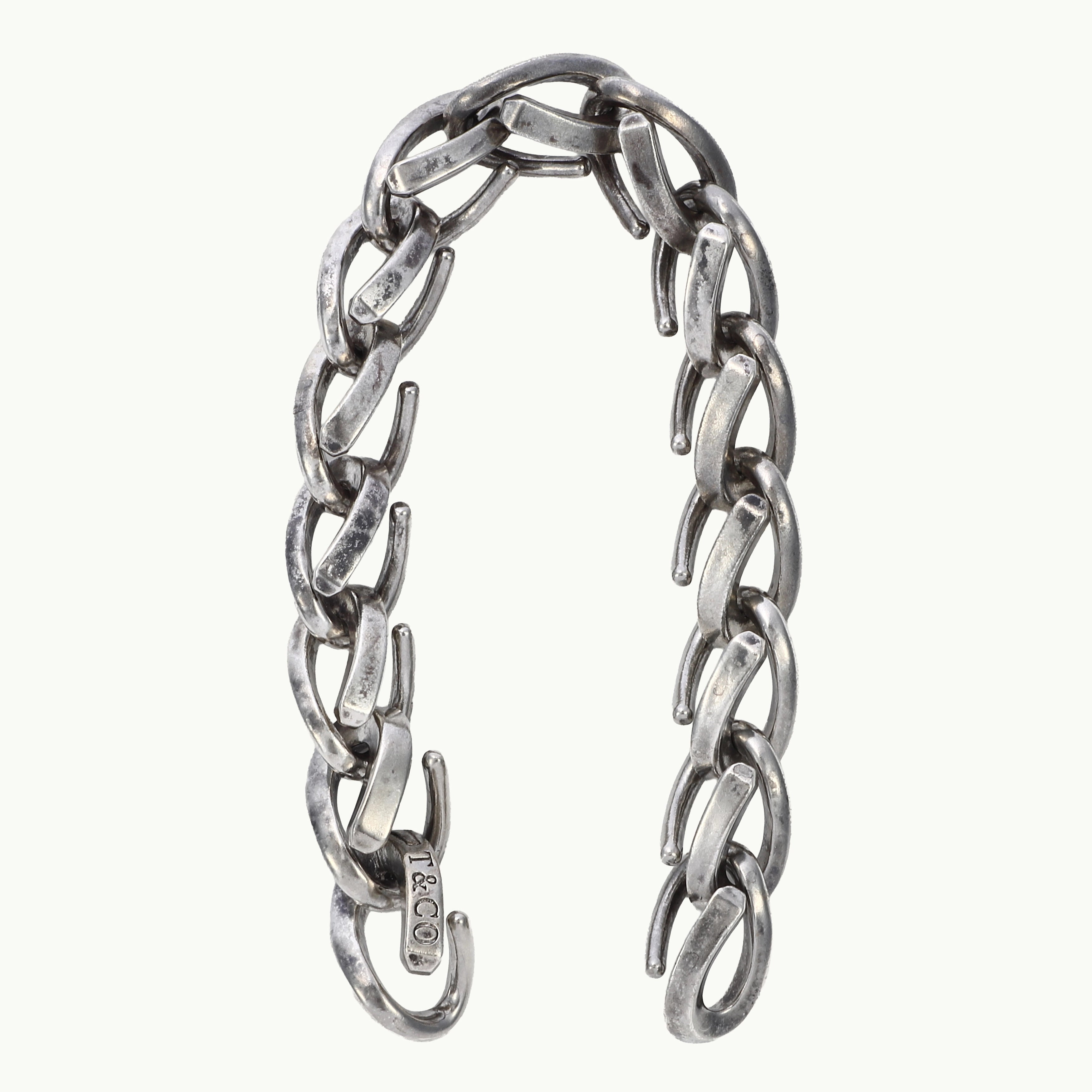 TIFFANY&CO. ティファニー フォージ ラージ リンク ブレスレット TIFFANY&CO. ティファニー フォージ ラージ リンク ブレスレット