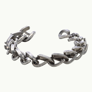 フォージ ラージ リンク ブレスレット いぶし仕上げ