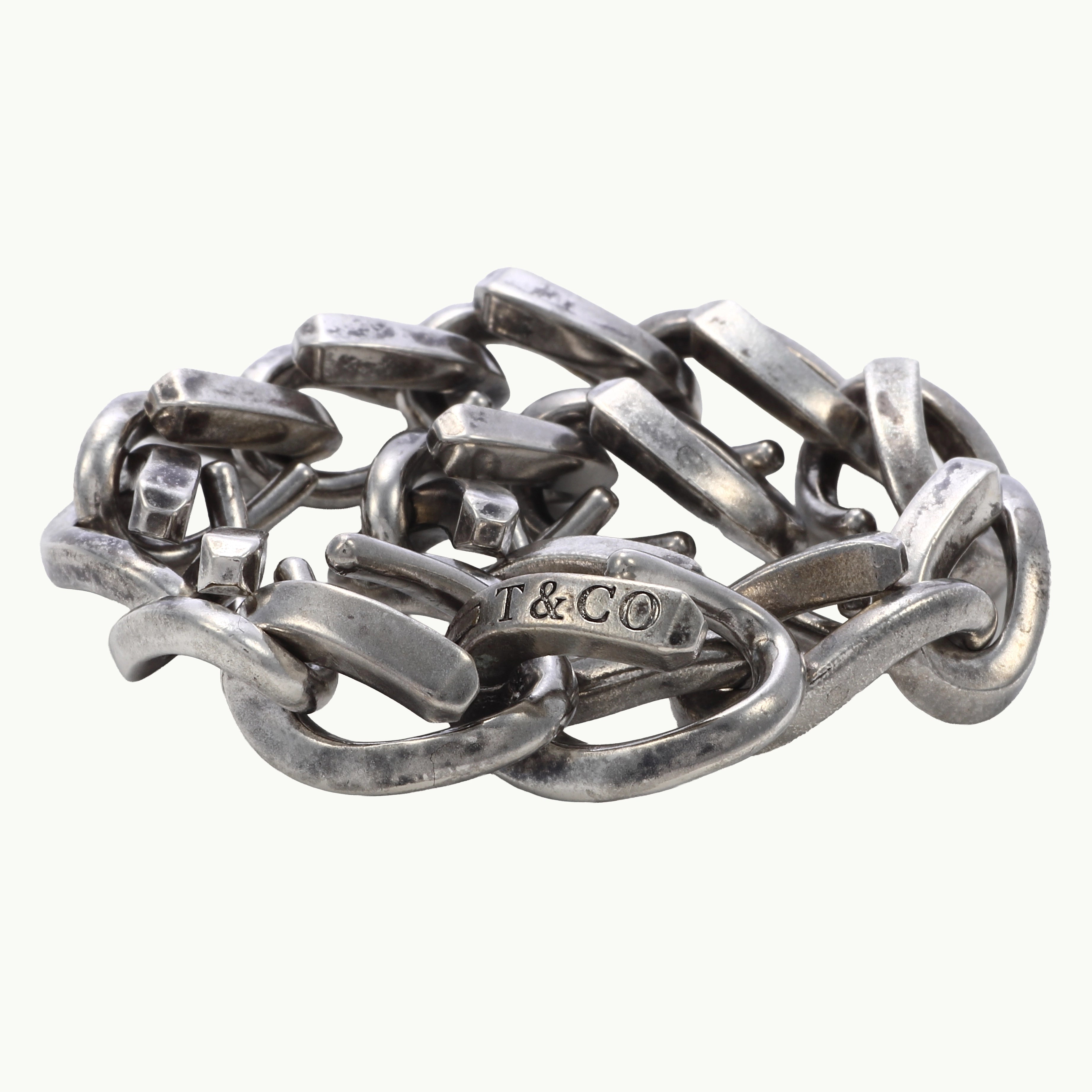 TIFFANY&CO. ティファニー フォージ ラージ リンク ブレスレット TIFFANY&CO. ティファニー フォージ ラージ リンク ブレスレット