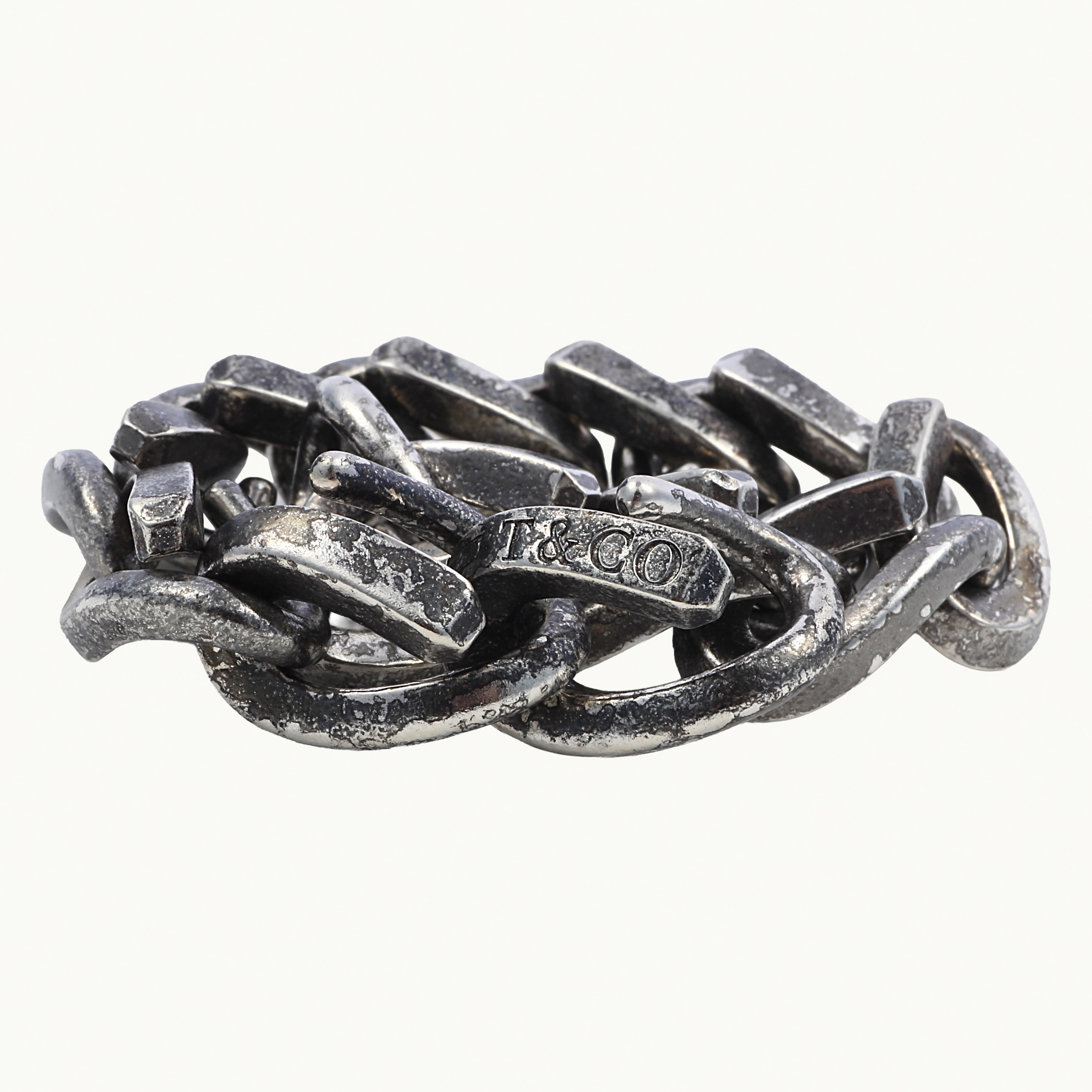 TIFFANY&CO. ティファニー フォージ ラージ リンク ブレスレット TIFFANY&CO. ティファニー フォージ ラージ リンク ブレスレット