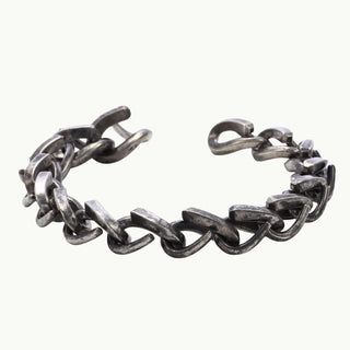 フォージ ラージ リンク ブレスレット いぶし仕上げ