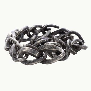 フォージ ラージ リンク ブレスレット いぶし仕上げ