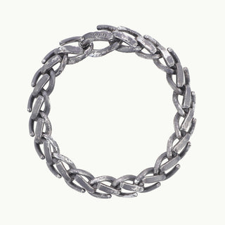 フォージ ミディアム リンク ブレスレット いぶし仕上げ