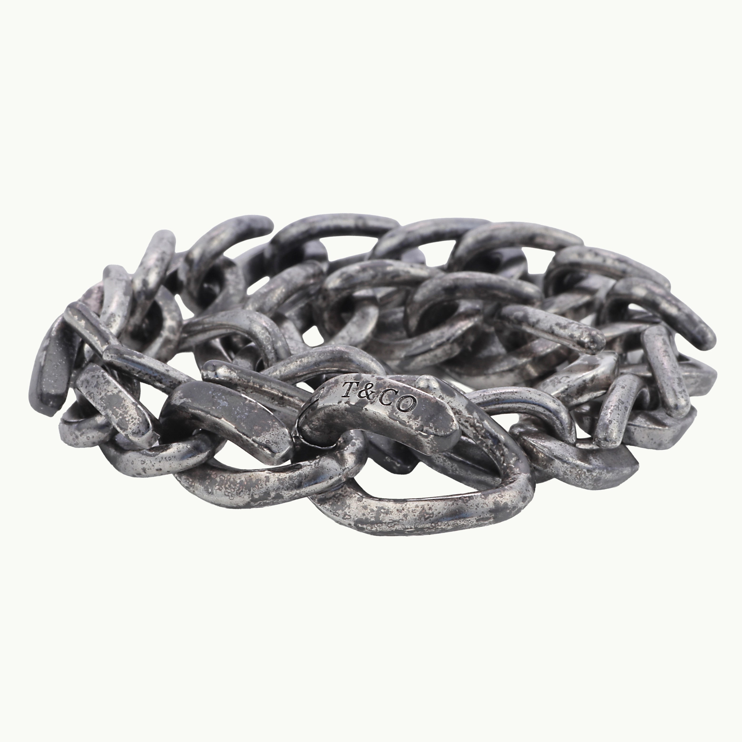 TIFFANY&CO. ティファニー フォージ ミディアム リンク ブレスレット TIFFANY&CO. ティファニー フォージ ミディアム リンク ブレスレット