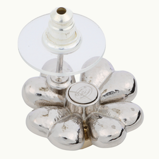 Coco Mark Crystal Clover Silver ABA910