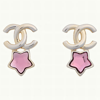 Coco Mark Pink Star Drop Gold ABF183