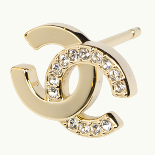 Coco Mark Crystal Stud Gold ABF249