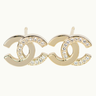 Coco Mark Crystal Stud Gold ABF249