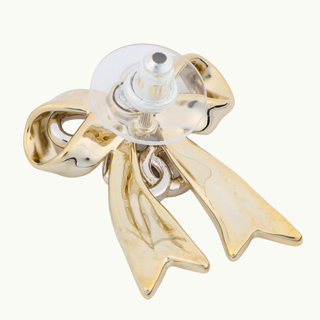 Coco Mark Crystal Ribbon Gold ABG598