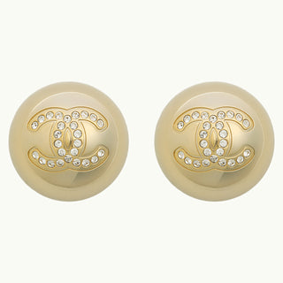 Coco Mark Crystal Stud Gold ABG870
